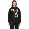 VERSACE BLACK OVERSIZED LOGO HOODIE