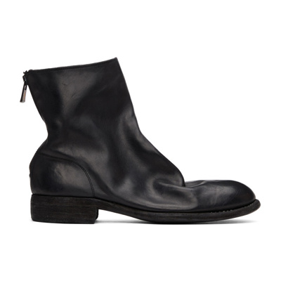 Guidi Men 796z Short Back Zip Boot In Black