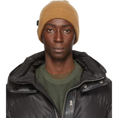 Tom Ford Ribbed-knit Cashmere Beanie In Brown