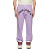 Palm Angels Purple Curved Logo Lounge Pants