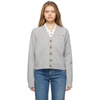 Maison Margiela Distressed Button-down Cardigan In 857m Grey