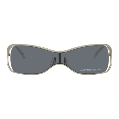 A Better Feeling Silver Gms2000 Sunglasses In Black