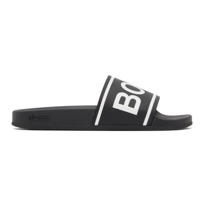 Hugo Boss Black & White Bay Slides