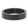 Le Gramme Black Polished Ceramic 'le 3 Grammes' Ribbon Ring In Black
