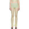 ICHIYO SSENSE EXCLUSIVE GREEN LACE LEGGINGS