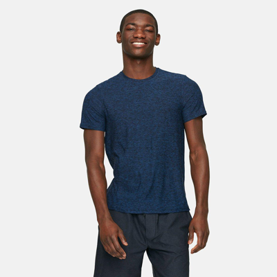 Outdoor Voices All Day Stretch-jersey T-shirt In Navy