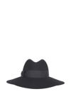 BORSALINO BORSALINO WOMEN'S BLACK OTHER MATERIALS HAT,27035990580421 L