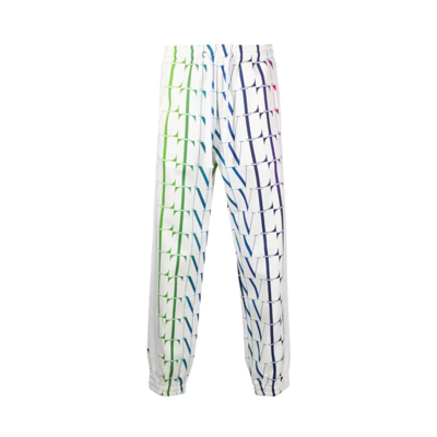 Valentino Vltn Times Printed Jersey Sweatpants In White
