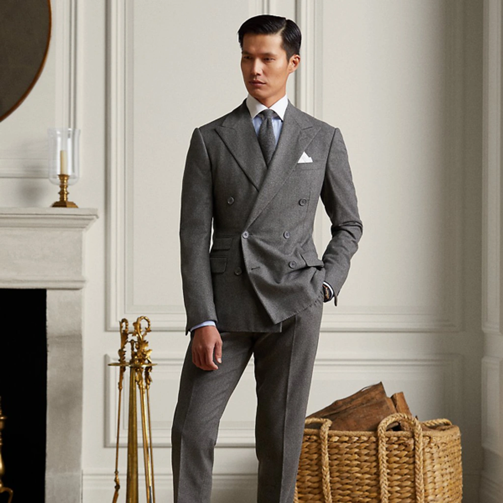 Polo Ralph Lauren Kent Wool Flannel Suit In Medium Grey | ModeSens
