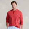 Ralph Lauren Jersey Hooded T-shirt In Starboard Red