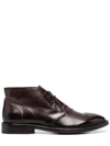 ALBERTO FASCIANI BROWN EDISON DERBY SHOES