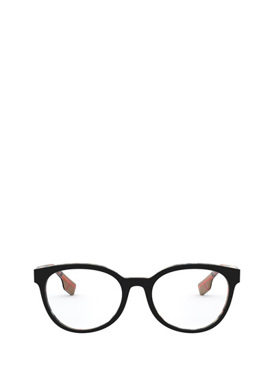 Burberry Be2315 Top Black On Vintage Check Female Eyeglasses