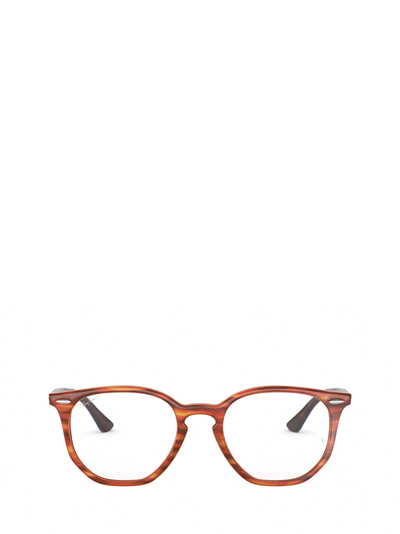 Ray Ban Rx7151 Light Brown Havana Unisex Eyeglasses