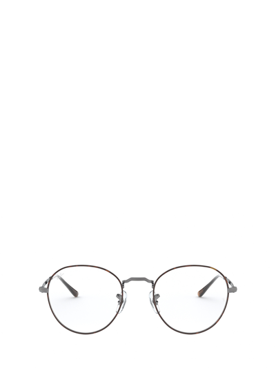 Ray Ban Rx3582v Sand Transparent Blue Unisex Eyeglasses In Black