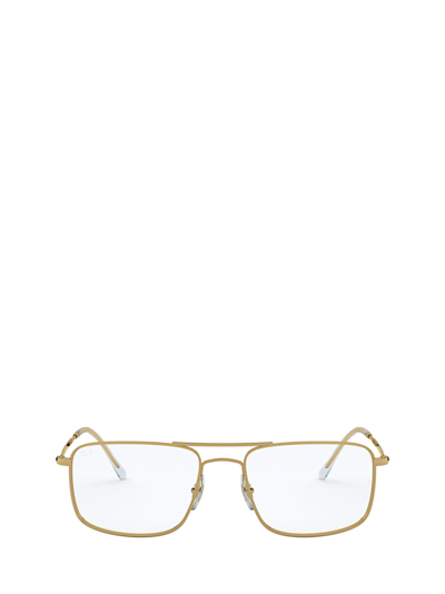 Ray Ban Rx6434 Gold Unisex Eyeglasses