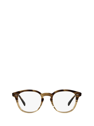 Oliver Peoples Ov5454u Canarywood Gradient Unisex Eyeglasses In Brown