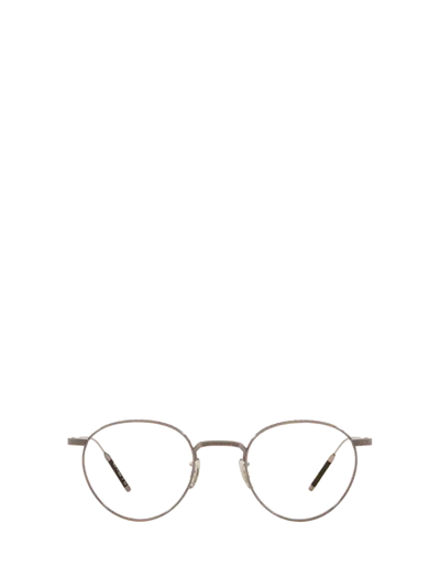 Oliver Peoples Ov1274t Pewter Unisex Eyeglasses In Brushed Silver