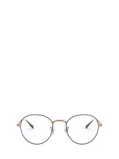 Ray Ban Rx3582v Top Blue On Matte Copper Unisex Eyeglasses