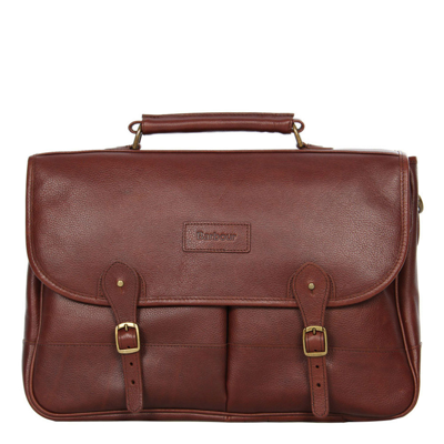 Barbour Briefcase - Brown Leather