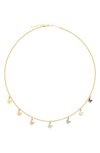 Gabi Rielle Women's Happy Me 14k Gold Vermeil Candy Pastel Multi Butterfly Necklace In Gold