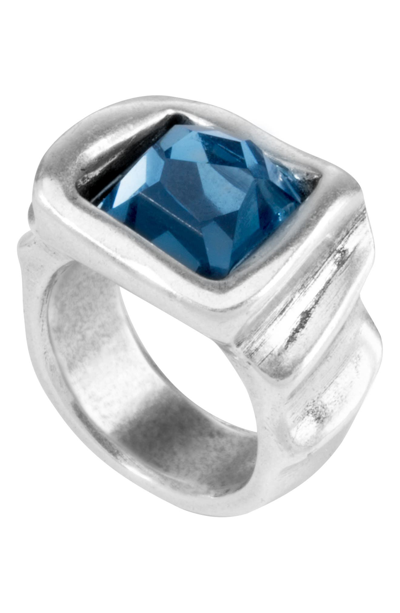 Unode50 La Jojoya Silver Plated Swarovski Crystal Ring