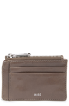 Hobo Kai Vintage Leather Card Case In Shadow