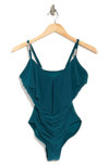 Magicsuit Isabel Ruched One-piece Swimsuit In Baltic Blu