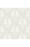 Wallpops Cream Moon Rabbit Peel Stick Wallpaper In Off-white
