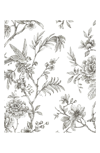 Wallpops Charcoal Longwood Peel & Stick Wallpaper In White