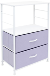 Sorbus 2-drawer End Table In Purple