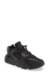 Nike Air Huarache Run Qs Sneakers In Black/ Black