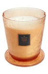 Voluspa Spiced Pumpkin Latte Glass Candle 123 oz 5-wick Candle In Orange