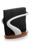 Nambe Lupo Napkin Holder In Metallic Silver