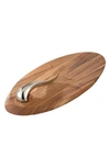 Nambe Swoop Cheese Board With Knife