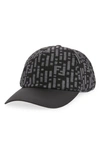 Fendi Baseball Cap Knit Gray In Grey