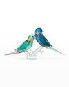 Swarovski Jungle Beats Parakeet Couple Fife & Fifer