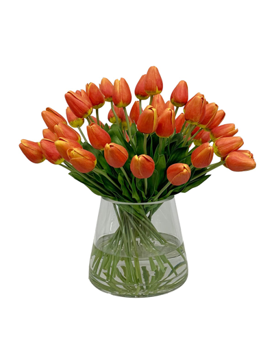Winward Tulips In Vase