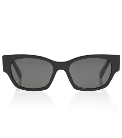 Celine Cat-eye Sunglasses In Shiny Black/smoke