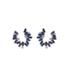 SUZANNE KALAN 18KT WHITE GOLD EARRINGS WITH DIAMONDS AND SAPPHIRES,P00626025