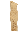 Norma Kamali Diana One-shoulder Jersey Midi Dress In Blonde