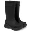 Balenciaga Black Crocs Edition Rubber Boots In Black