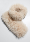 Gorski Fox Fur Cuffs In Iceberg