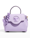 Versace La Medusa Small Handbag In Lilac