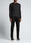 Alexander Mcqueen Skull-print Wool Jumper In Dk.grey ml