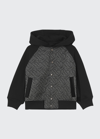 BURBERRY BOY'S TIMMY TB QUILTED JACKET,PROD170060128