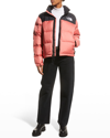 The North Face 1996 Retro Nuptse Quilted Down Jacket In Faded Rose
