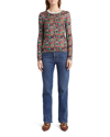 Valentino Lurex Jacquard Sweater In Multi