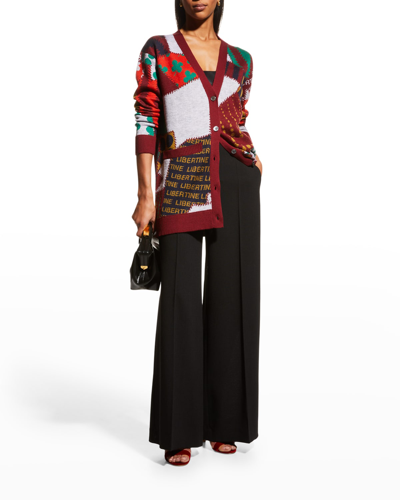 Libertine Women's Patchwork Cashmere & Silk Cardigan