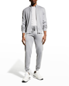 Corneliani Men's Full-zip Track Jacket In Grey