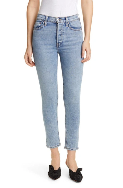 Re/done Originals High Waist Crop Jeans In Mid 90s